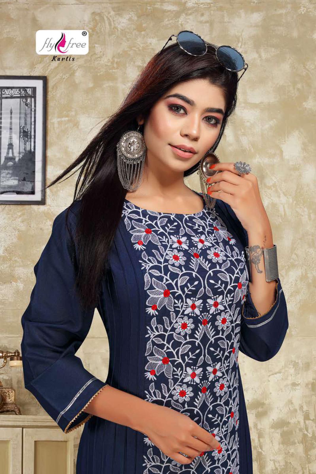 Fly Free Nexa Fancy Festive Wear Rayon Printed Kurti With Sharara Collection